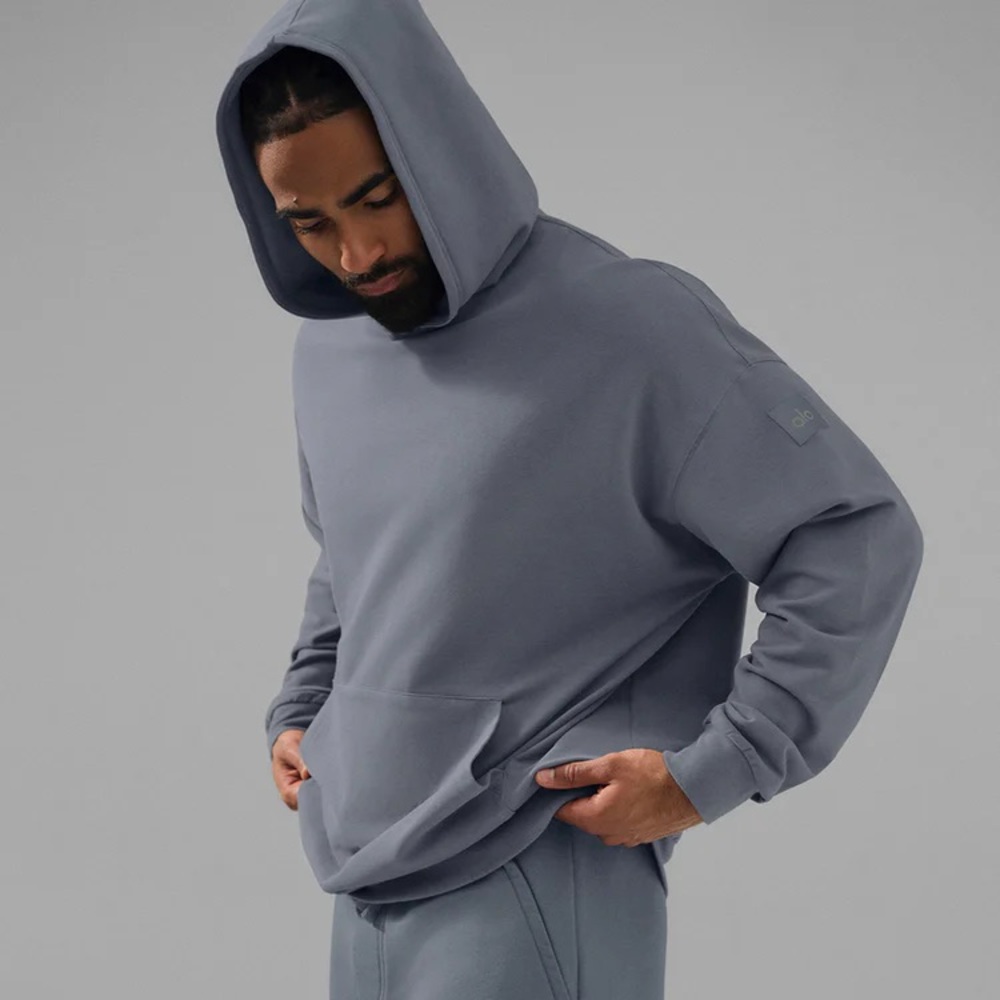 ALO Yoga Double Take Hoodie in Gray